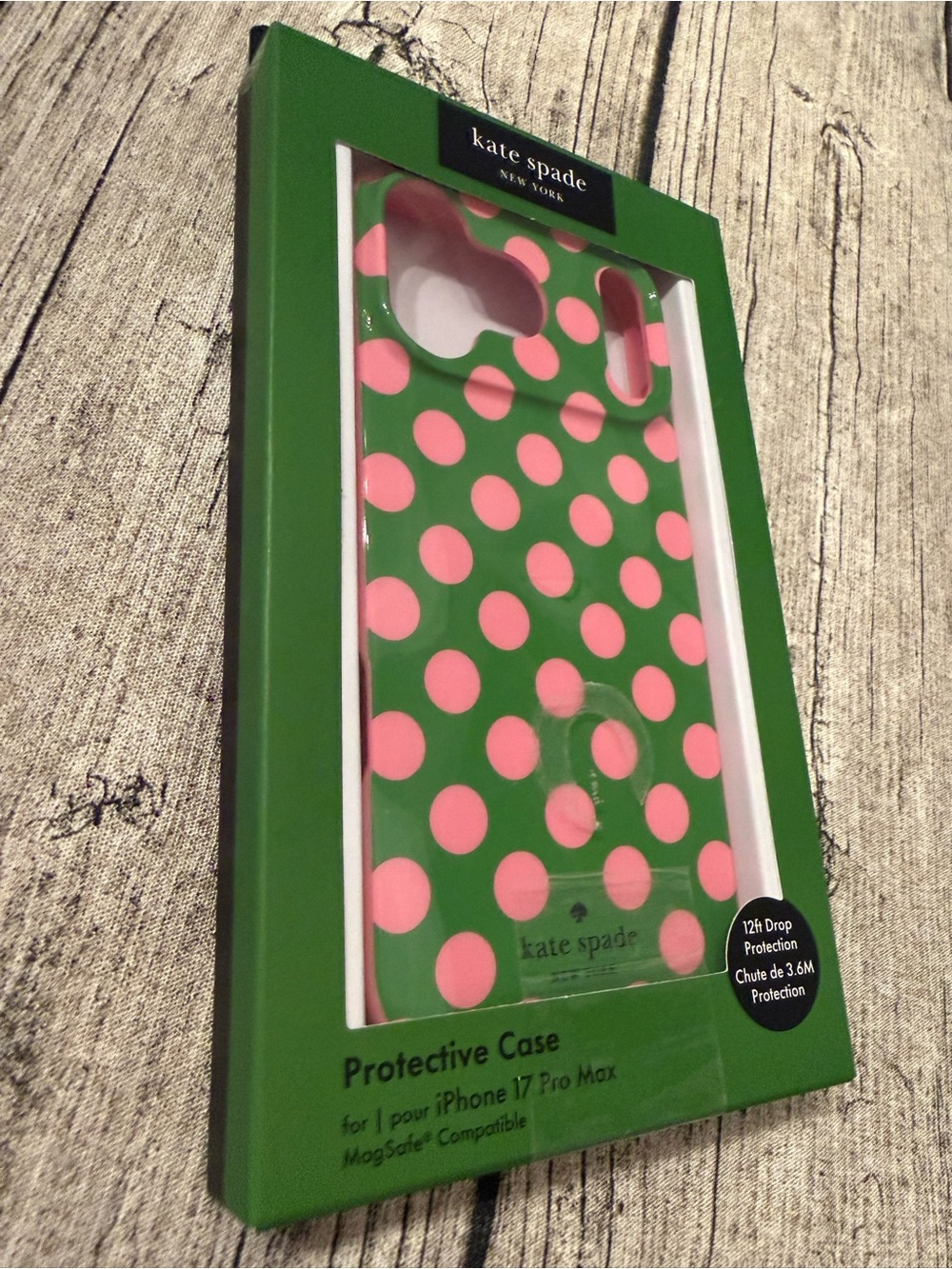 NWT! ♠️ kate spade wavy protective phone case for iPhone 17 Pro Max - MagSafe - Picture 14 of 16